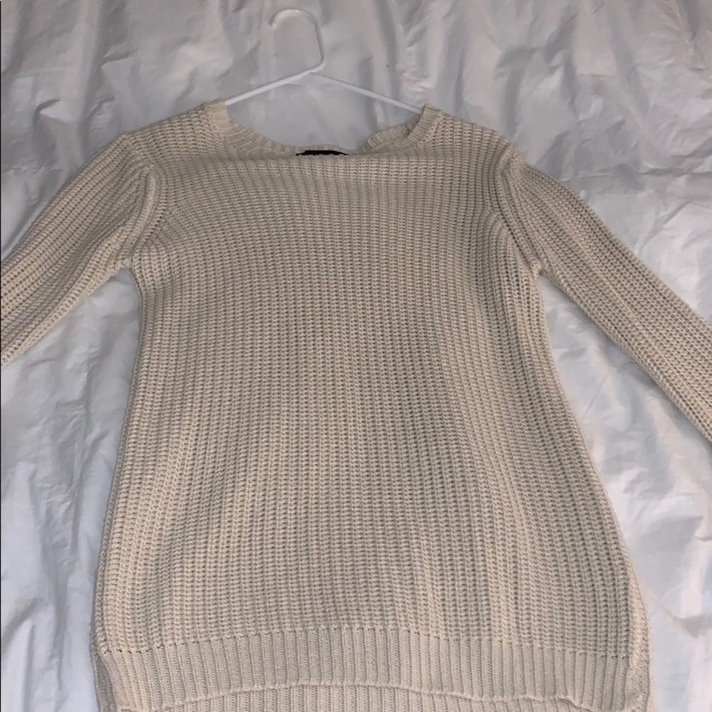 Cream Tight-ish Sweater